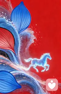 龙马天性，御心而行。
丙午天河水，自天佑之，吉无不利。