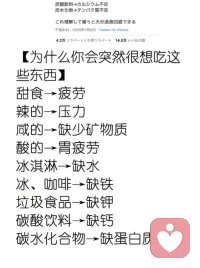 #饮食与健康#我们都知道心情好坏会极大的影响健康；知道睡眠不足会影响到我们的情绪与专注力，会影响荷尔蒙分泌导致肥胖。睡眠不足也会对我们的脑部产生影响，增加我们对不健康食品的欲望；睡眠时间不足会影响青少年的身高发育，特别是晚上9点到凌晨2点，体内的生长激素分泌会达到高峰。

那么你知道心情不好时，饮食对我们的影响么？我们的文化是个非常重视饮食起居的民族。如图，身体比语言诚实，除了美食的诱惑，看看你能否从“吃”的欲望里是否能觉察到我们当下内心的状态。配图