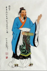 《韓非子·解老》說：“人有禍，則心畏恐；心畏恐，則行端直;行端直，則思慮熟；思慮熟，則得事理。行端直，則無禍害；無禍害，則盡天年。得事理，則必成功。盡天年，則全而壽。必成功，則富與貴。全壽富貴之謂福。而福本于有禍。故曰：‘禍兮福之所倚。’以成其功也。人有福，則富貴至；富貴至，則衣食美；衣食美，則驕心生；驕心生，則行邪僻而動棄理。行邪僻，則身死天；動棄理，則無成功。夫內有死天之難而外無成功之名者，大禍也。而禍本生于有福。故曰：“福兮禍之所伏。”

《解老》強調了福禍轉化的內在因素，是人把禍變成了福，又是人把福變成了禍，福禍轉化之間，人的因素起到決定性作用。這樣理解才深刻。且不同于“塞翁失馬”中福禍轉化是由偶然因素導致的，外部條件是促使轉化的主力因素，塞翁失馬只能用人生無常來做解釋。配圖