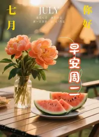 七月，早安！
又是一个新的开始，愿你所得皆所愿。