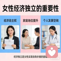 女性经济独立的重要性，不止体现在自我价值实现。配图