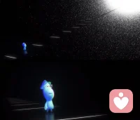 “未必有所成才算活著，只喜歡看天空、散步、吃披薩的人生也很好。我來這世界，只是為了看花怎么開，水怎么流，太陽怎么升起，夕陽何時落下。經歷有趣的事，遇見難忘的人。”

愿大家都能享受當下，體驗當下之美！

——《心靈奇旅》配圖