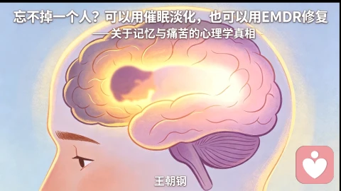 忘不掉一个人？可以用催眠淡化，也可以用EMDR修复——关于记忆与痛苦的心理学真相