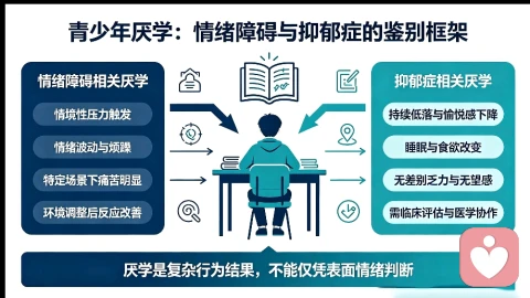 鉴别与纠偏:青少年厌学障碍的抑郁症误诊探析——基于情绪障碍的临床深层机制研究