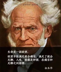 生命是一團欲望。
欲望不能滿足就會痛苦，滿足了就會無聊。
人生，就像是鐘擺，在痛苦和無聊之間搖擺。
                                                    ——叔本華配圖