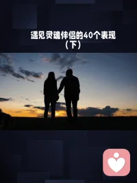 心灵伴侣的40个表现 下