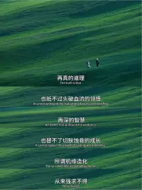 有什么抵得過心甘情愿，又有什么蠢得過自欺欺人。人在不同的時間，想要的東西不一樣，盡所能，敬所不能。配圖