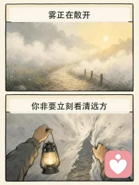 慢一点 会快配图