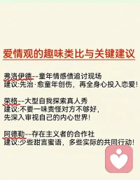 心理学三大巨头的爱情观
声明资料系转发