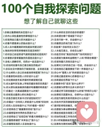 100個自我探索式提問
聲明資料系轉發