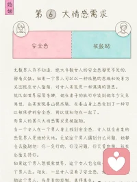 男女情感需求不一样
声明资料系转发