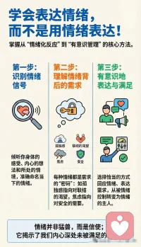 学会表达情绪 而非用情绪表达
声明资料系转发