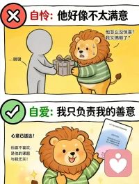 自爱VS自怜
声明资料系转发配图