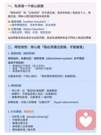 母性创伤VS父性创伤
声明资料系转发配图