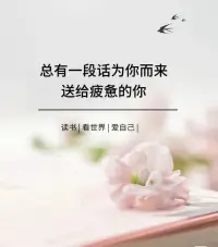 别妒忌成功，别怜悯失败，因为你不知道在灵魂的权衡中，什么算成功，什么算失败。遇事别称其为灾难或欢乐，除非你 确定或见证它的用途。因为每种境况都是礼物，每种经验都隐藏着财富。配图