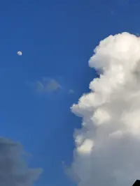 剛隨手拍的天空，很像我們大多數人的人生。配圖