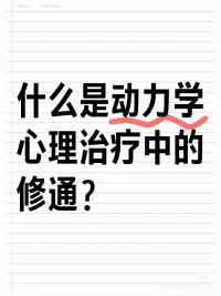 什么是心理動力學里的修通？