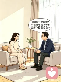 人永远带着“过去的身体记忆”活在当下
人不是一张白纸
每一次互动
每一次被对待
每一次接触
都会沉淀为内隐关系脚本
（身体化、自动化、无意识）
脚本储存在
节奏、呼吸、姿态、眼神、互动方式、情绪反应里
这些脚本会自动投射到每一个当下情境
所以，你在当下的反应
看似是当下的问题
其实是过去脚本在当下重演

咨询师就是在当下与来访者的相遇里
陪着来访体验
进而觉察自己的内隐关系脚本
看见自己的接触模式
感受自己真实的需求
在当下的咨访关系里
释放积压的情绪
点亮接触意向性
修通接触阻断
实验新的接触模式
完形体验循环
整合自体人格