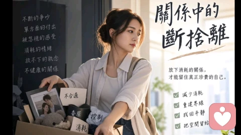 【关係断捨离:这三种消耗,请及时停损】