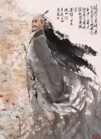 惟天地之無窮兮，哀人生之長勤。往者余弗及兮，來者吾不聞。駕八龍之蜿蜿兮，載云旗之逶迤。……仆夫悲余心懷兮，邊馬顧而不行。思故舊以想象兮，長太息而掩涕。下崢嶸而無地兮，上寥廓而無天。——屈原《遠游》配圖
