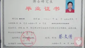 医学博士学历证书