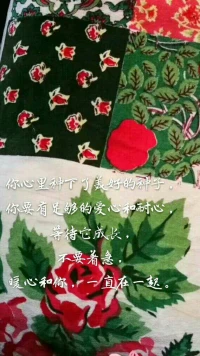 【暖心語】你心里種下了美好的種子，
你要有足夠的愛心和耐心，
等待它成長，
不要著急，
暖心和你，一直在一起。配圖