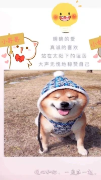 【暖心語】：今天是世界微笑日，多美好的日子呀，多笑笑噢，憂傷會被治愈，好運會到來，也會遇到你喜歡的人噢！
你的笑太迷人啦！我忍不住想多看幾眼，暖心和你，一直在一起。配圖
