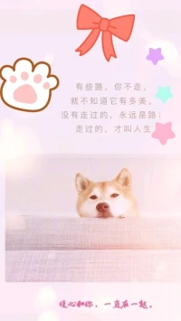 【暖心語】：你要好好生活，照顧好自己，發自內心地笑，真誠地愛，勇敢地過自己想要的生活，如果你都聽了別人的安排，那你的人生，就不是你的了。
要好好的，可愛的你，暖心和你，一直在一起。配圖