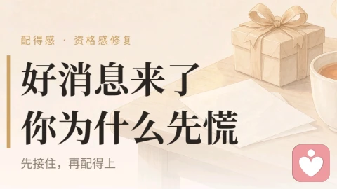 好消息来了，你为什么先慌