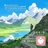 向外探索，向內思考，去闖，去成長，走完必須走的路，去過想要的人生，歷經山河，才知是否值得，萬事皆不易，唯有更努力！配圖