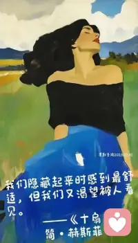 我们隐藏起来时感到最舒适，但我们又渴望被人看见。