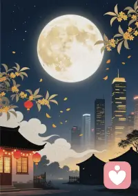 中秋，月亮慢慢圆了。
不必强求事事圆满，有遗憾也是生活的一部分。
愿今夜的月光，能轻轻接住你所有情绪，平安顺遂。🌕配图