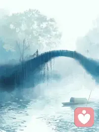 人間定坐，心靈飄泊。挽一陣風，漾一層波，心事滿懷如飄絮。明照當空，仰頭月華似塵霜滿面，幽橋臨水，低眉霧色似迷離雙眼。說不盡，道不足，訴不清，五味雜陳，萬千頭緒。緘口不言，待世事澄明，封筆不書，等時光沉淀。小舟從此逝，江湖寄余生，云帆滄海，廋馬蒼山。塵絆如滕，慧心若剪。配圖