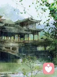 细雨绵绵，绿水泱泱。桥廊空寂，青苔覆瓦。浑然满目，尽是碧色。盎然一怀，皆为生机。见亭台一角，己知满世皆春光，感风情一地，己知四处皆春华。虽山远水阔，踏履难及，然翠树清风，何处不然。万水千山，同向春风，千思万绪，同感韶光。观一牖而知天下，笃一志而行世间。剪影一段时光，充实记忆，定格一阙风景，慰籍心灵。配图