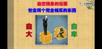 適當(dāng)?shù)淖詰僬_的自戀會支持一個人健康發(fā)展，過度自戀會阻礙人格健康和事業(yè)發(fā)現(xiàn)。
比如，受不了別人的批評，很在乎別人的評價(jià)。
比如過度的謙虛，看起來很和善謙虛。
如果有類似的現(xiàn)象困擾著你，聊聊吧配圖