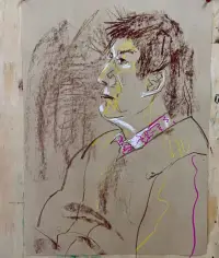 感謝老師的指導。像畫一樣在成長 。畫如人生。配圖