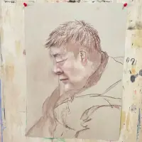 感謝老師的指導。像畫一樣在成長 。畫如人生。配圖