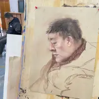 感謝老師的指導。像畫一樣在成長 。畫如人生。配圖