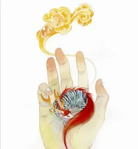 感受
像一張被揉皺的紙
情感被一只手收縮，折斷
攥一團成
生疼，瑟瑟
滾到一個角落
微弱的喘息配圖