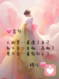 共享真言:

??每一次相遇，都是改變命運的機會!

??頭腦無法解決生命的問題。

??生命不是在愛中圓滿，就是在愛中糾纏。

??看見，不成為；看見，走出來；看見，即療愈。配圖