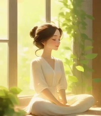 第78天~每一天愛自己
我的人生會越過越精彩，我感到平靜自在??配圖