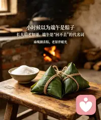 端午安康｜今天不聊问题，陪你吃一口粽子


今天不聊问题，只想对你说：

假期里，允许自己不做任何“有用”的事。

晒晒太阳、吃个粽子、发会儿呆——

这些，都值得被正念地看见。

如果你愿意，可以在咬下粽子的那一刻，做这个小练习：

🌿 正念品尝·一口粽子

1. 看它：颜色、纹理、叶子的褶皱

2. 闻它：箬叶与糯米的香气

3. 尝它：慢一点，感受甜/咸、软/糯在嘴里化开

4. 感恩它：食物、手掌温度、此刻平安

这就够了。正念不在深山，在这一口的专心致志里。

祝你和家人，安康、安然、有滋有味。

💬 你爱吃甜粽还是咸粽？来评论区站个队😄配图