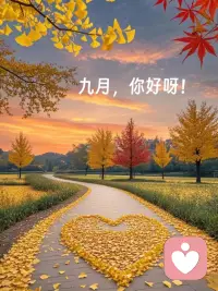 喜迎九月……
秋風，秋雨，秋氣爽；
一早，一晚，一絲涼；
秋日天氣多變，照顧好自己，
不求應有盡有，只求該有的都有，
往后的日子，愿健康，好運，
平安，順遂，秋日靜好。
??一切都順順利利，金秋安康！

?配圖