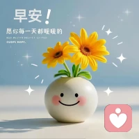 不必追赶别人的花期，
你自有绽放的节奏，
早安，独一无二的你！配图