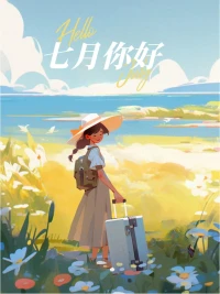 #七月，你好！
愿你明朗坦蕩縱情豁達(dá)，
有得有失有堅(jiān)持，
能哭能笑能盡歡，
一生努力一生被愛，
無悔亦無懼！配圖