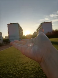 许多负面情绪，往往都与内心不接纳有关。归根结底还是不接纳那个不完美的自己。可是，完美原本就不存在，何必要那么对抗。清晨，阳光洒在操场上，张开手，将一轮朝阳和一弯残月捧在手心，接住日月，接纳此时此地当下拥有的一切，无论冬寒料峭还是春光乍泄，无论心情美丽还是灰色心境，尽管接纳它，静静地陪伴，觉察，感受。任何事物有来有回，冬去春来，四季更替，万事万物，规律可循，权当是一份馈赠。配图