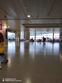 浦東國際機(jī)場真的很大，臨近春節(jié)，旅客也是絡(luò)繹不絕。配圖