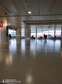 浦東國際機(jī)場真的很大，臨近春節(jié)，旅客也是絡(luò)繹不絕。配圖