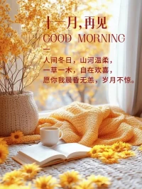 人間冬日，山河溫柔，一草一木，自在歡喜，愿你我晨昏無(wú)恙，歲月不驚。十一月，再見！十二月，你好！配圖