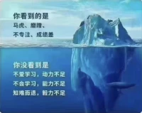 家長往往看到的是水平面上面的，不容易看到水面下的。配圖